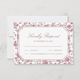 Dusty Rose and White Chinoiserie Wedding OSA Kort