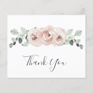 Dusty Rose Blommig Elegant Budget Bröllop Tacksamh
