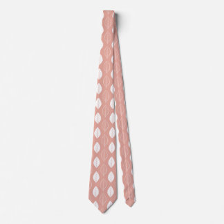 Dusty Rose Botaniskt Mönster Herrhalsduk Slips