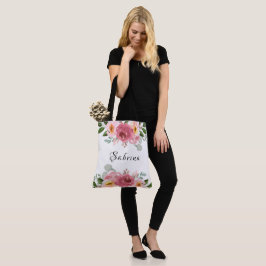 Dusty Rose | Brudrosa Blommig Bröllop Tygkasse