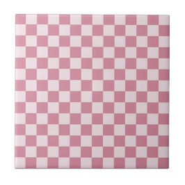 Dusty rose checkerboard pattern kakelplatta