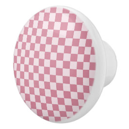 Dusty rose checkerboard pattern knopp