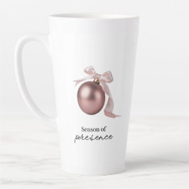 DUSTY ROSE LATTE MUG FOR CHIC HOLIDAY