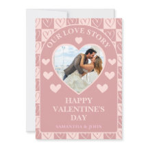 Dusty Rose Minimal Hearts Valentine’s Gift Photo