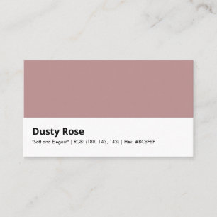 Dusty Rose   "Mjukt och Elegant" Visitkort