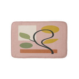 Dusty Rose Modern Geometrisk Badrumsmatta