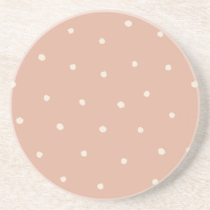 Dusty Rose Modernt Bondgårdshus Prickmönster Underlägg