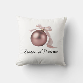 Dusty Rose Pillow | Holiday decor Kudde