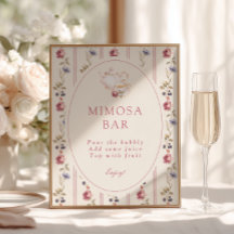 Dusty Rose Tekalk Mimosa Bar