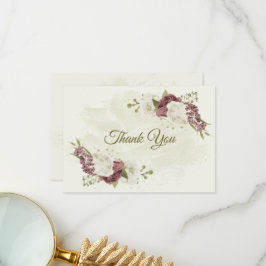 dusty rose white flowers botanical wedding tack kort