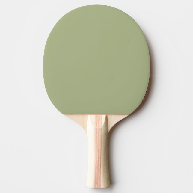Dusty Sage Grönt Solid Färg Pingisracket (Framsidan)