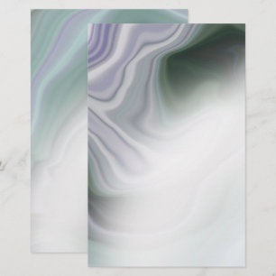 Dusty Sage Jade Grönt Agate Blank Stationery