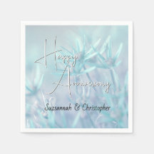 Dusty Teal Floral Background Anniversary
