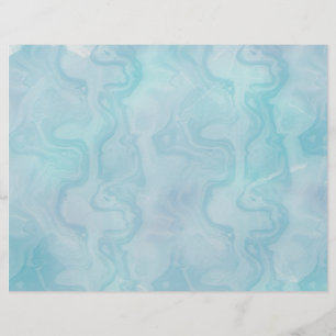 Dusty Teal Watercolor Struktur Papper 8,5 tum x 11
