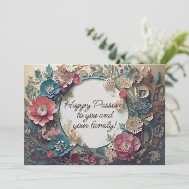 Dusty Vår Passover Rustic Elegant Inbjudningar (Stående Fram)