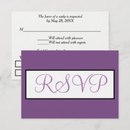Dusty Violet Bröllop OSA Script Kort