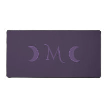 Dusty Violet Crescent Måne Monogram