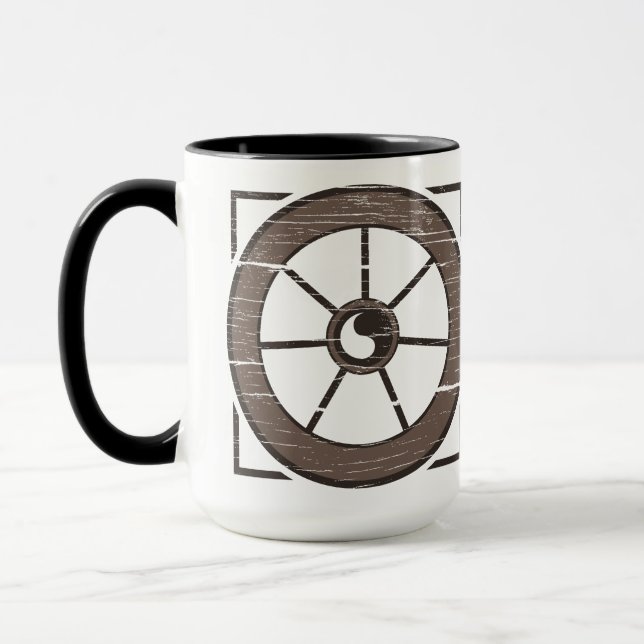 Dusty Wheel: Hjul och visa kaffe Mugg v2 (Vänster)