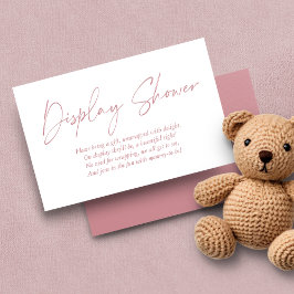 Dusy Ro Mauve Handskriftlig Visning Shower Tilläggskort
