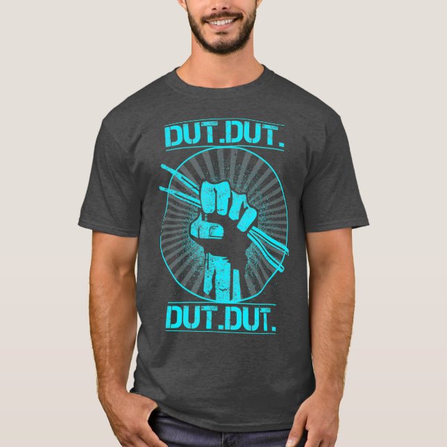 Dut Marching Band Drum Line Musician Novelty T Shirt (Framsida)