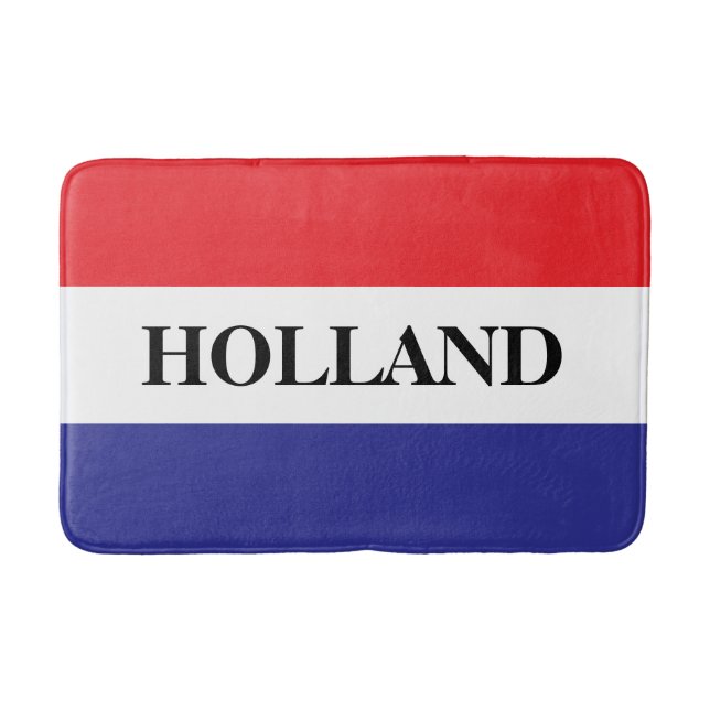 Dutch country flag of the Netherlands bath mat rug Badrumsmatta (Framsidan)
