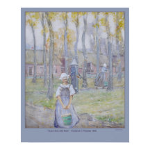 "Dutch Girls with Pails" av Frederick C Frieseke