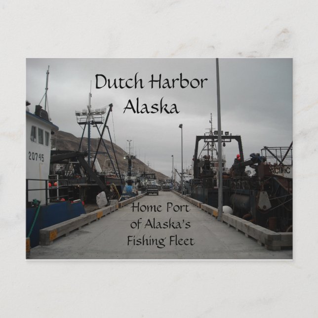 Dutch Harbour Spit Dock Vykort (Framsida)