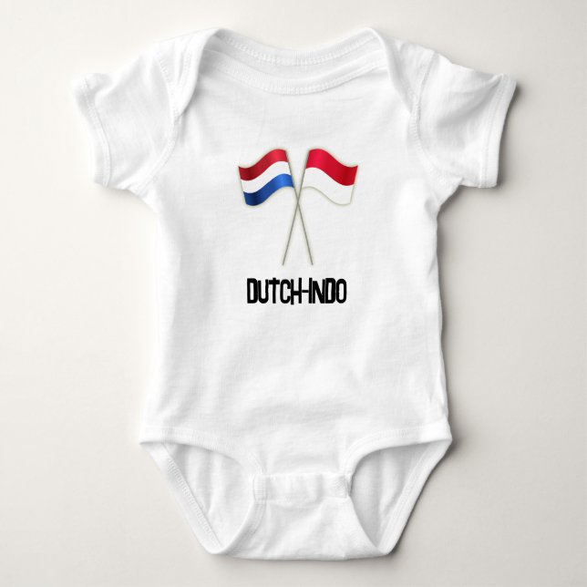 Dutch-Indo with Two Flags T Shirt (Framsida)