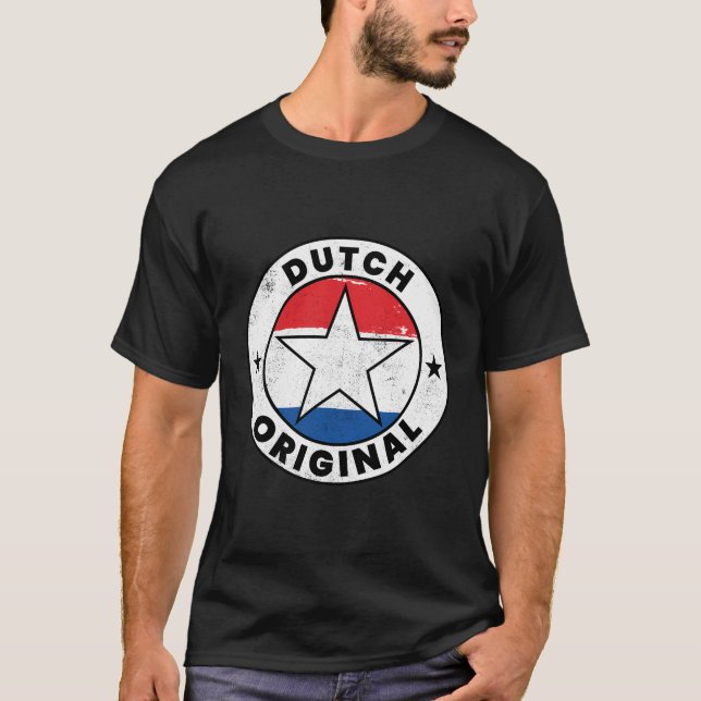 Dutch Original Shirt Netherlands Holland Flagga Sh T (Framsida)