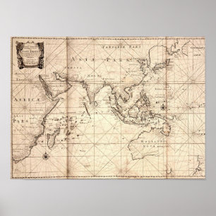 "Dutch Öster India Company" (VOC) Trade Zon Poster