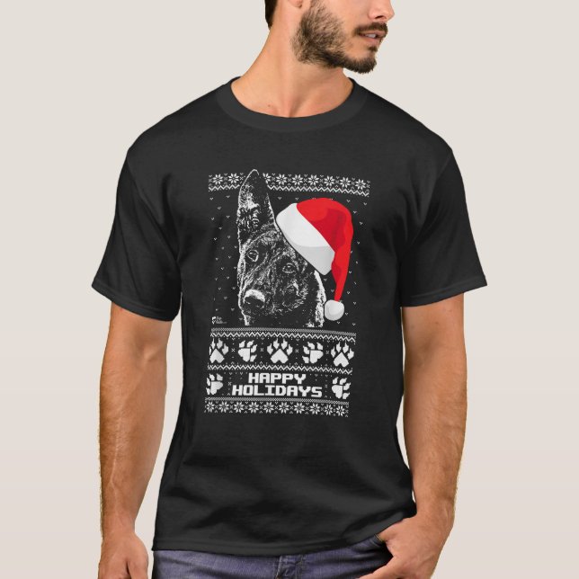 Dutch Shepherd Jul Tee Butik Dutch Shepherd  (Framsida)