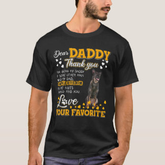 Dutch Shepherd Kära pappa Tack för att vara min D T Shirt