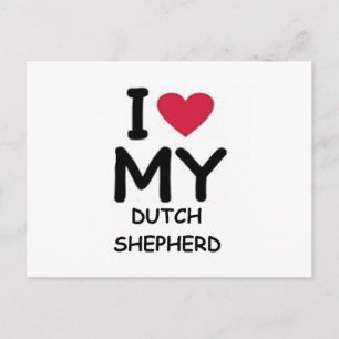 Dutch shepherd kärlek vykort
