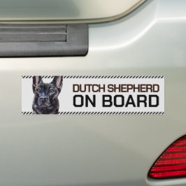 Dutch Shepherd on Board Bildekal