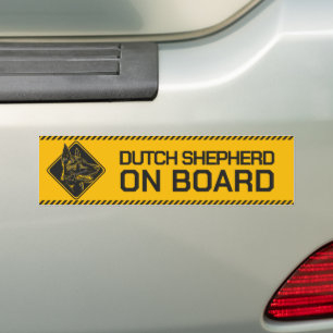 Dutch Shepherd on Board Bildekal