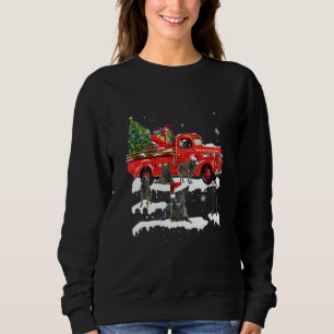 Dutch Shepherd Riding Red Lastbil Julafton Merry C T Shirt