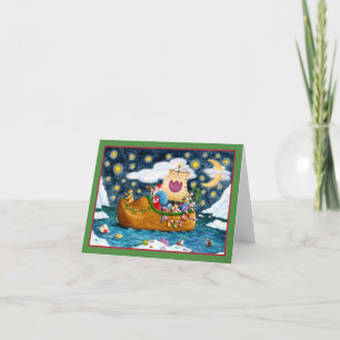 DUTCH SHOE SANTA FRAKT, ICEBERG, WHALE, TEDDY Blan Kort