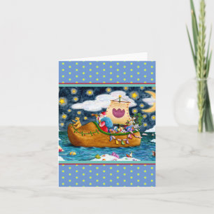 DUTCH SHOE SANTA FRAKT, ICEBERG, WHALE, TEDDY Blan Kort