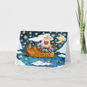 DUTCH SHOE SANTA FRAKT, ICEBERGS, WHALE, NALLE HELGKORT