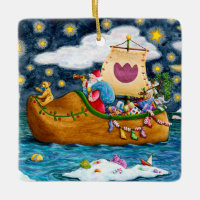 DUTCH SHOE SANTA FRAKT, ICEBERGS, WHALE, NALLE