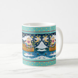 DUTCH SHOE SANTA FRAKT, ICEBERGS, WHALE, NALLE KAFFEMUGG
