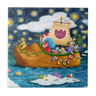 DUTCH SHOE SANTA FRAKT, ICEBERGS, WHALE, NALLE KAKELPLATTA