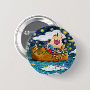 DUTCH SHOE SANTA FRAKT, ICEBERGS, WHALE, NALLE KNAPP