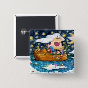 DUTCH SHOE SANTA FRAKT, ICEBERGS, WHALE, NALLE KNAPP