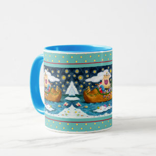 DUTCH SHOE SANTA FRAKT, ICEBERGS, WHALE, NALLE MUGG