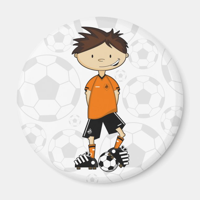 Dutch Soccer Boy Magnet (Framsidan)