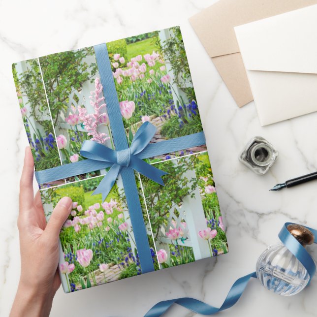 Dutch Tulip Garden Trellis Presentpapper (Gifting)