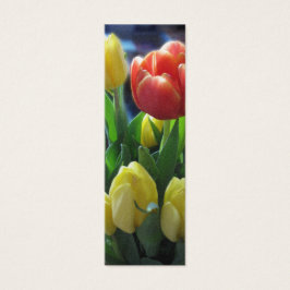 Dutch Tulips Holland Bookmark Photo Art Litet Visitkort
