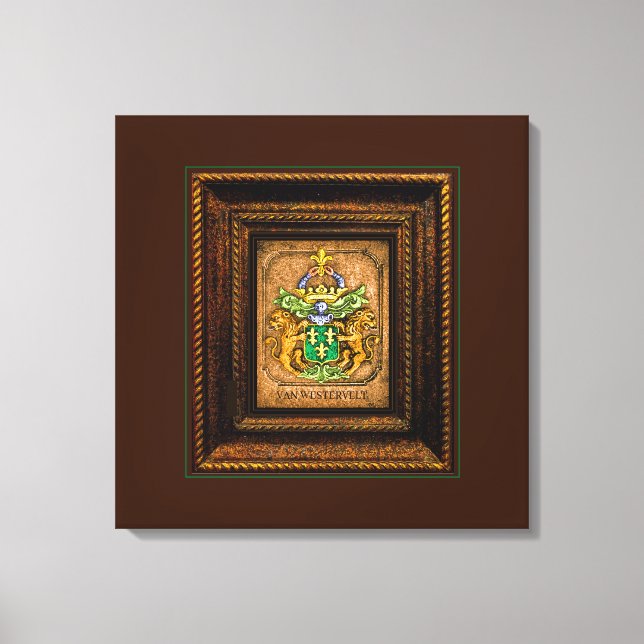 Dutch van Westervelt Family Jackar om Arm framed Canvastryck (Framsida)