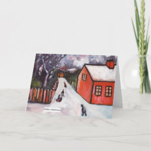 DUTCH VILLAGE WINTER-SCENE HELGKORT